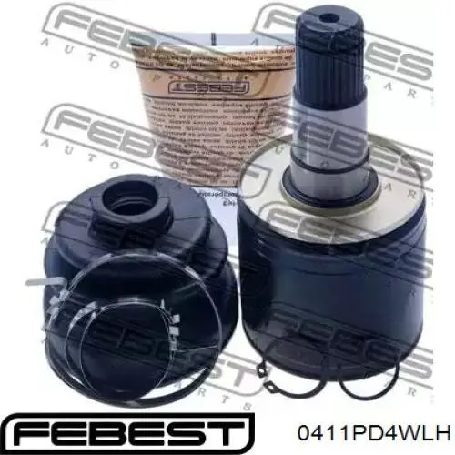 0411PD4WLH Febest Граната внутренняя передняя левая