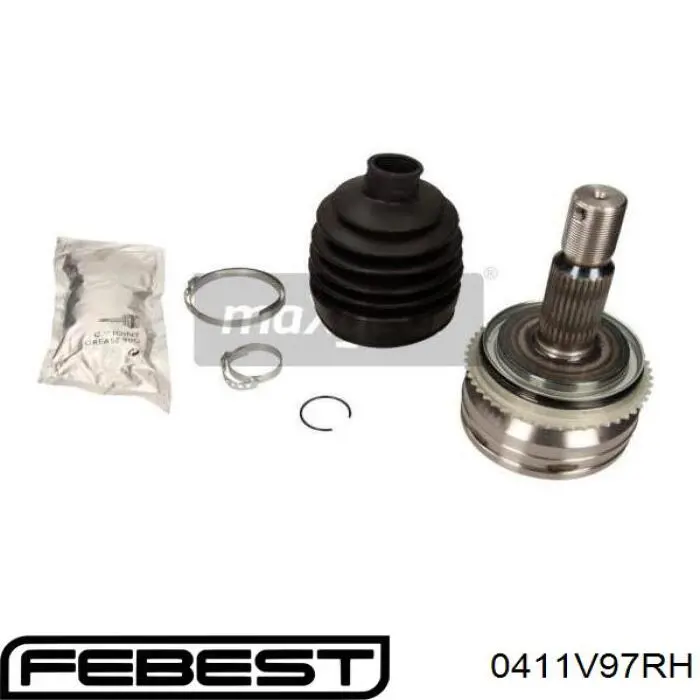 Купить 0411V97RH Febest Шарнир угловых скоростей передний правый