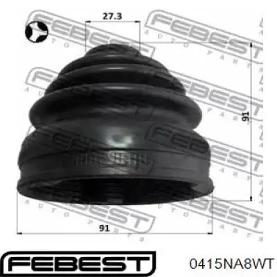 Пыльник ШРУСа внутренний, передней полуоси Febest 0415NA8WT