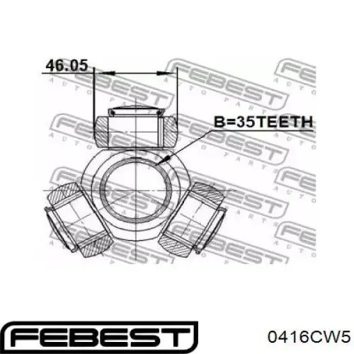 Тришип 0416CW5 Febest