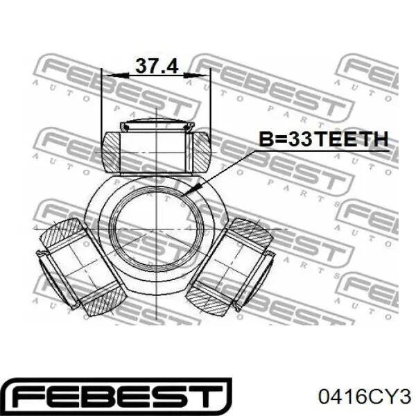 Купить 0416CY3 Febest Тришип