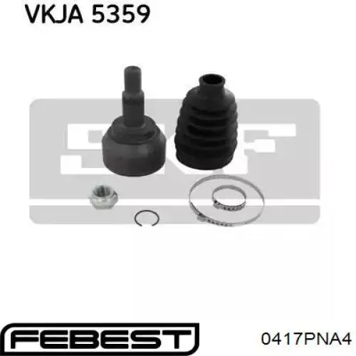 Пыльник ШРУСа наружный правый 0417PNA4 Febest