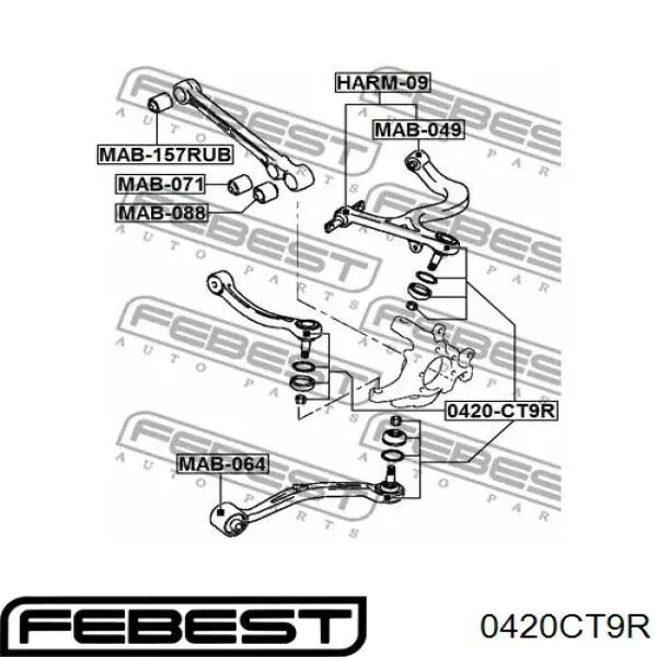 Купить 0420CT9R Febest 