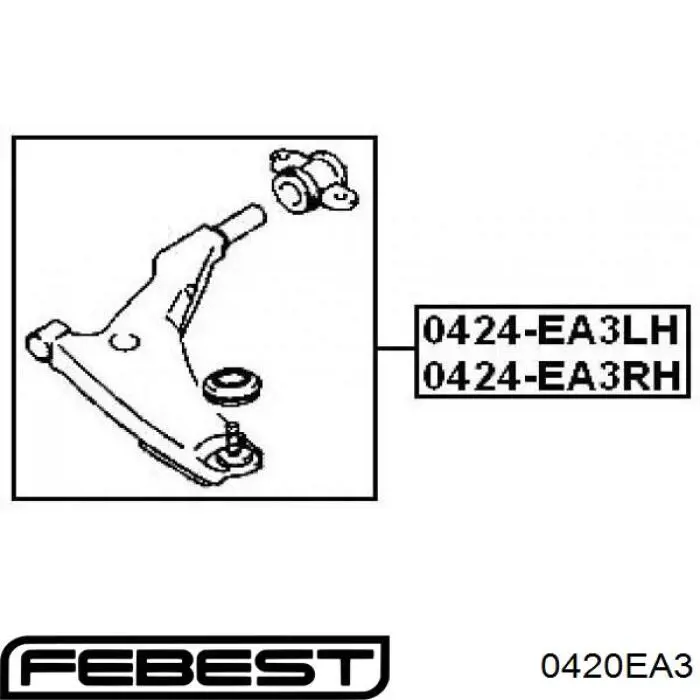 Купить 0420EA3 Febest Нижняя шаровая опора