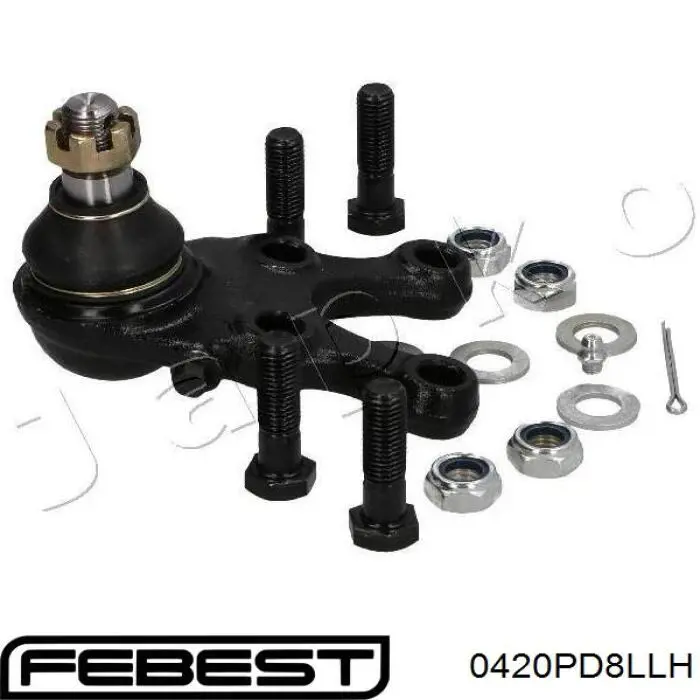 0420PD8LLH Febest Левая нижняя шаровая опора