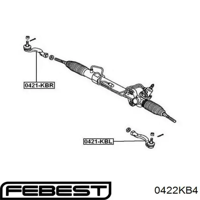 Рулевая тяга Febest 0422KB4 цена, от 14.71 USD