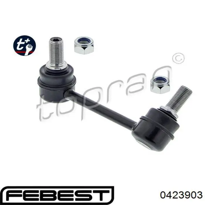Левая стойка заднего стабилизатора 0423903 Febest