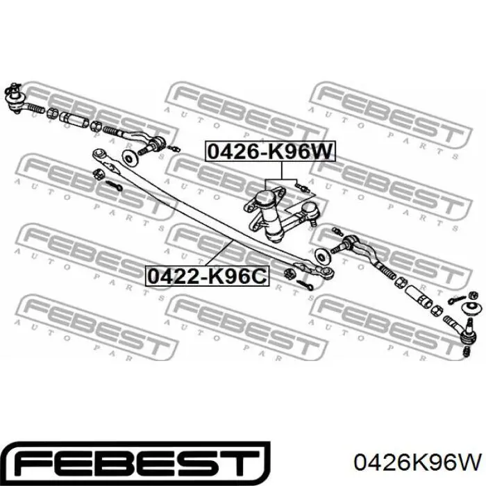 Сошка рулевого управления 0426K96W Febest