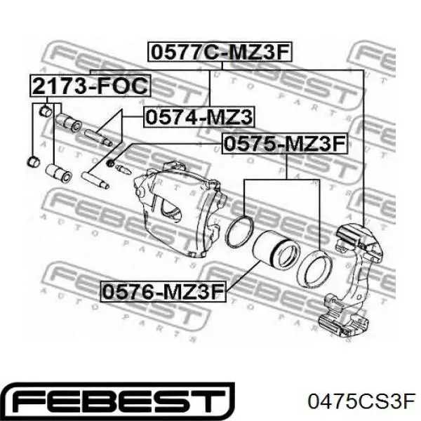 Купить 260037 Autofren Ремкомплект переднего суппорта