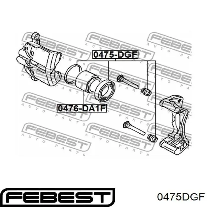 Ремкомплект переднего суппорта 0475DGF Febest