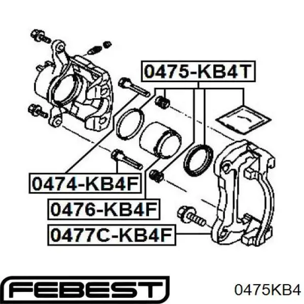 Kit de reparação de suporte do freio dianteiro MR527979 Mitsubishi