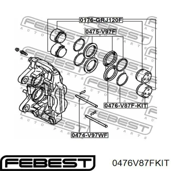 Купить 0476V87FKIT Febest 