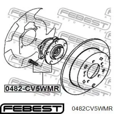 Купить 0482CV5WMR Febest Задняя шпиндель