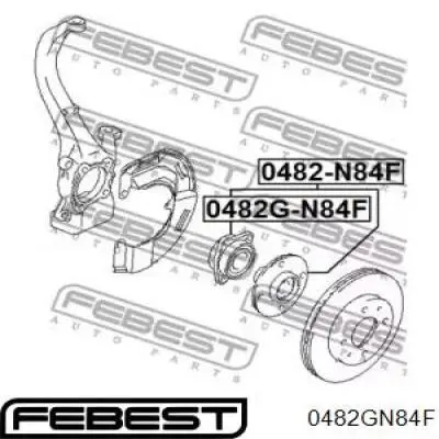 Комплект подшипника ступицы колеса Febest 0482GN84F цена, от 27.84 USD