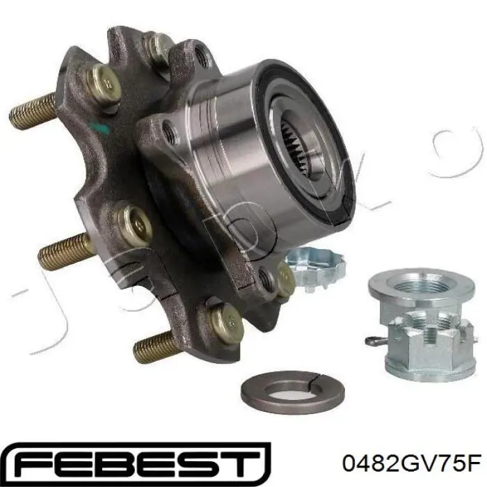 0482GV75F Febest Подшипник ступицы передней