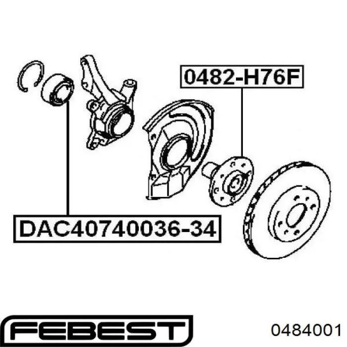 Шпилька колесная зад/перед Mitsubishi MB584329