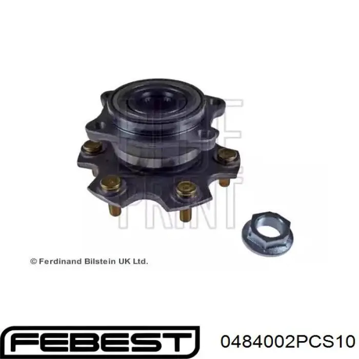 Купить 0484002PCS10 Febest Шпилька колесная задняя