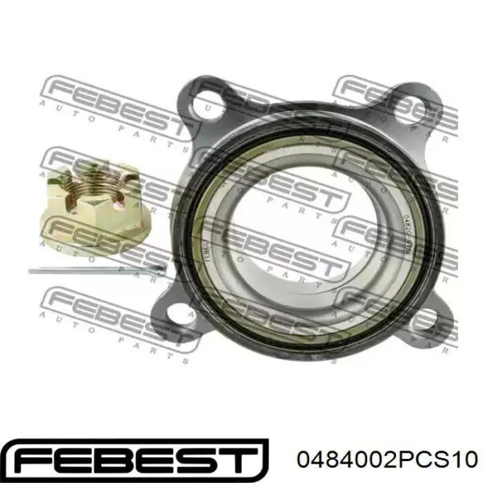 Шпилька колесная задняя 0484002PCS10 Febest