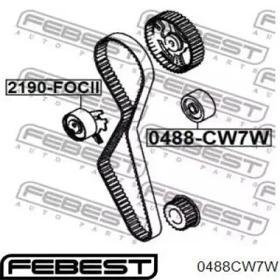 Купить 0488CW7W Febest Ведуший ролик ГРМ