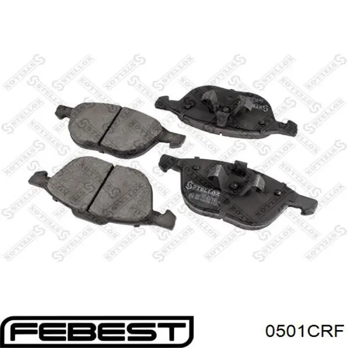 Купить 0501CRF Febest Колодки тормозные