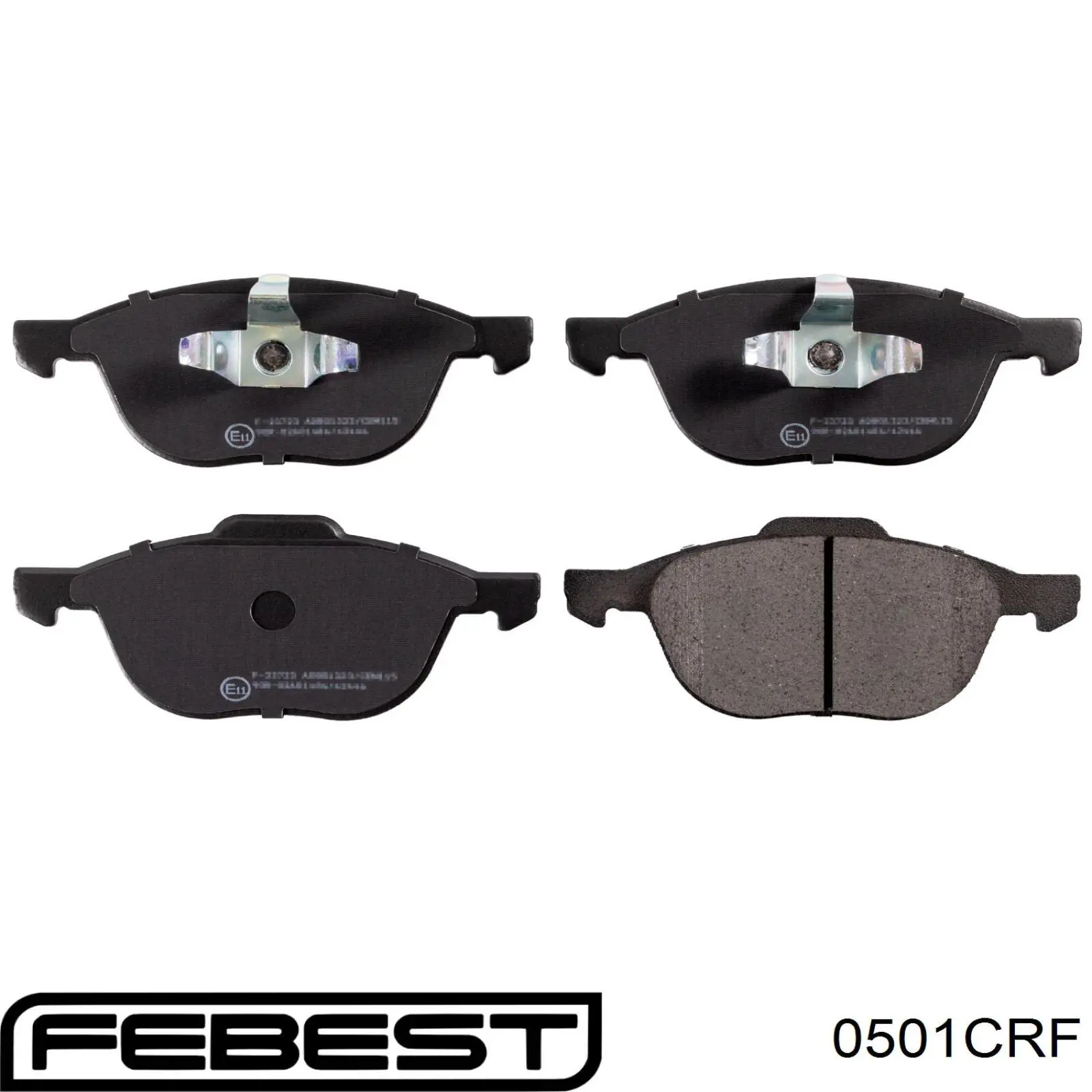 Передние тормозные колодки 0501CRF Febest