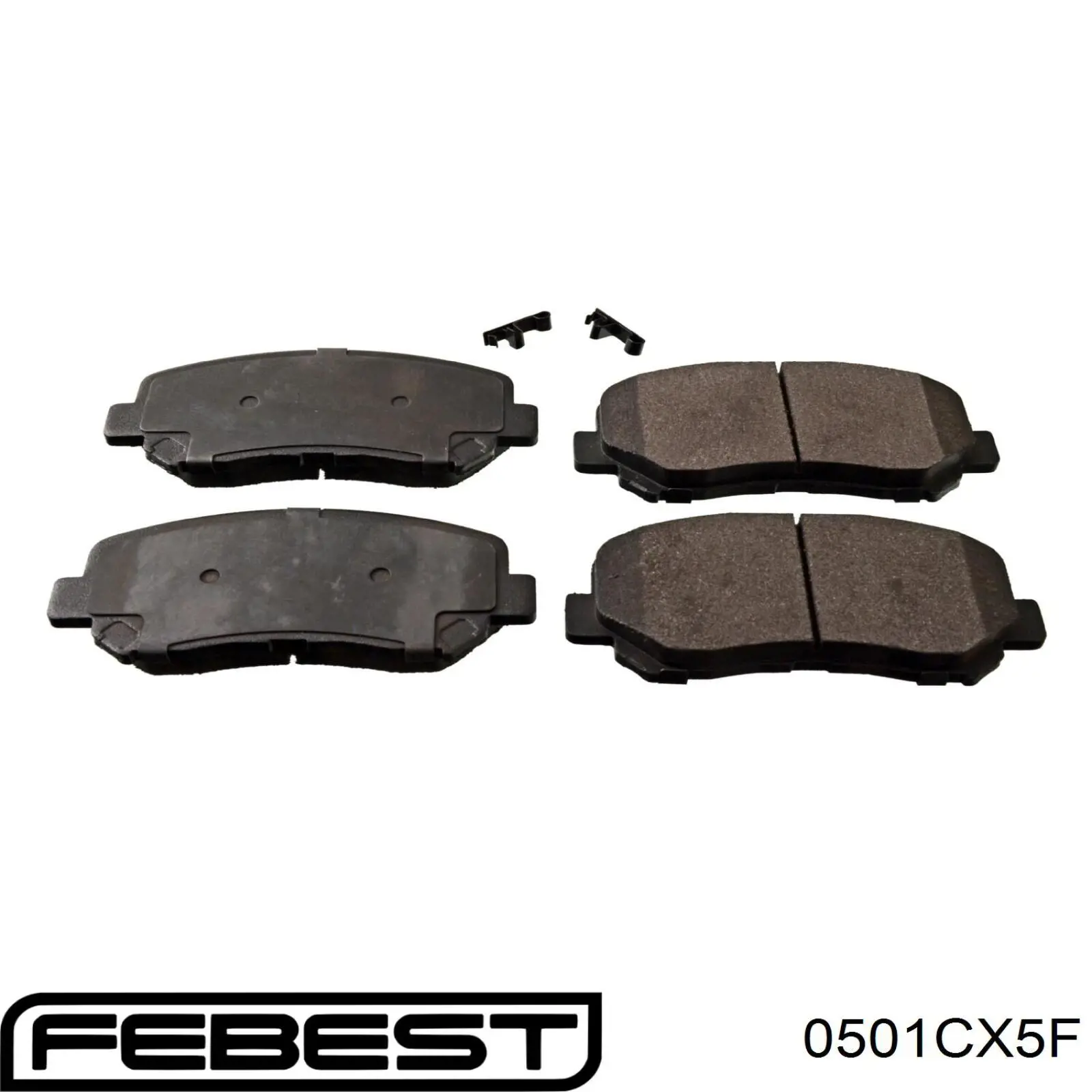 Передние тормозные колодки 0501CX5F Febest