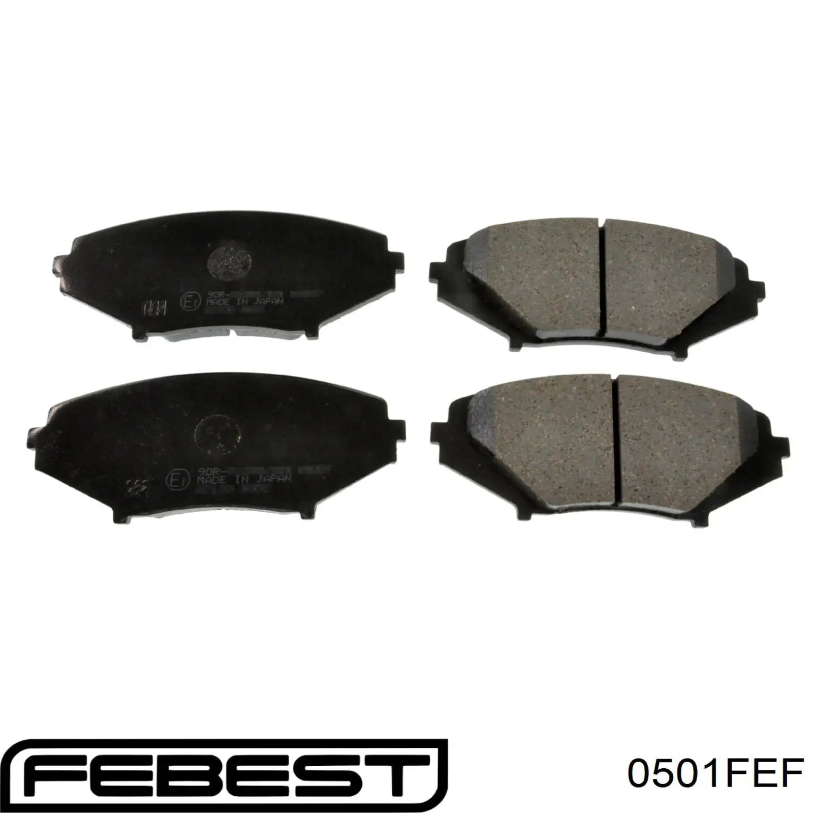 Передние тормозные колодки 0501FEF Febest