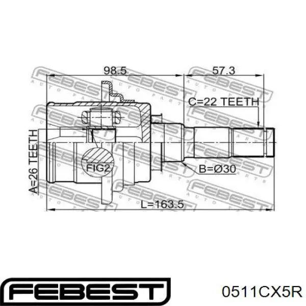 0511CX5R Febest