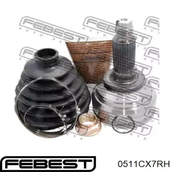 0511CX7RH Febest Граната внутренняя передняя правая