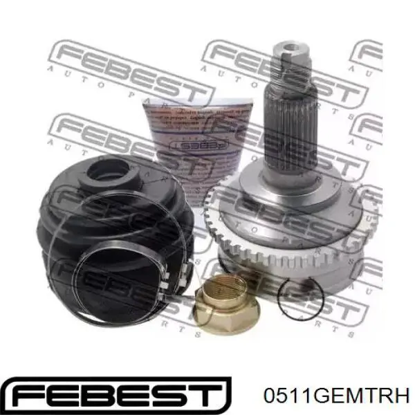 Купить 0511GEMTRH Febest Шарнир угловых скоростей передний правый