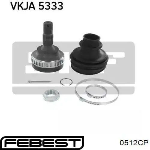 Вал привода полуоси 0512CP Febest