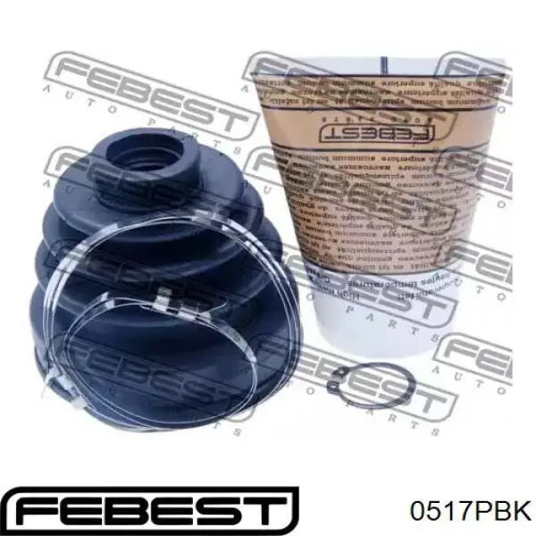 Купить 0517PBK Febest Пыльник гранаты наружный, передний