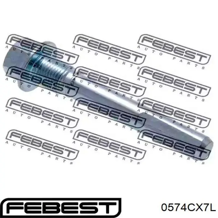 0574-CX7L Febest направляющая суппорта переднего