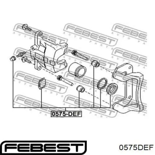 Ремкомплект тормозной системы Mazda DFY13326Z цена, от 8.46 USD