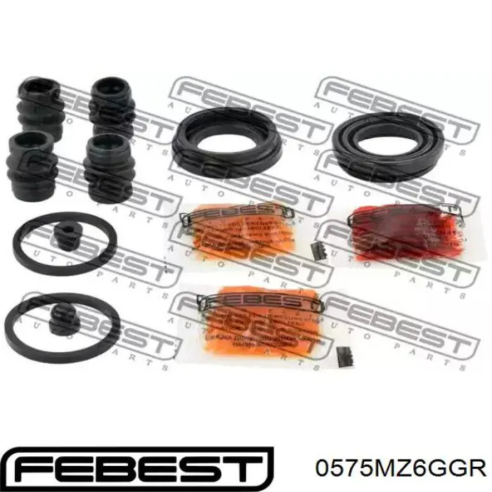 0575MZ6GGR Febest kit de reparação de suporte do freio traseiro