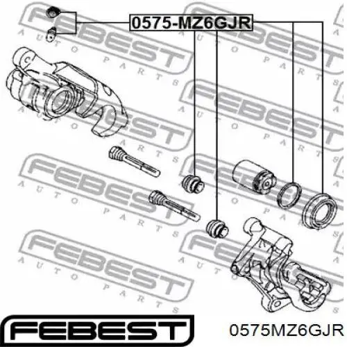 Ремкомплект суппорта 0575MZ6GJR Febest