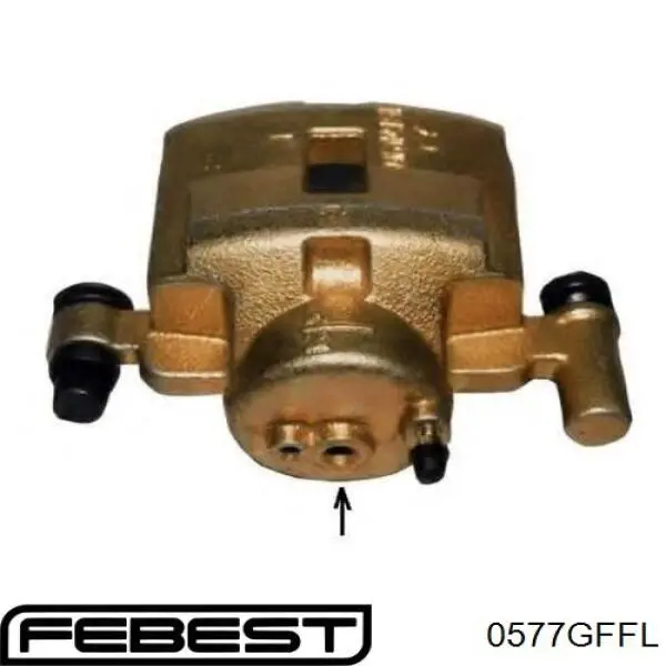 Суппорт тормозной передний левый 0577GFFL Febest