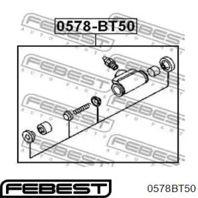 Цилиндр тормозной колесный 0578BT50 Febest