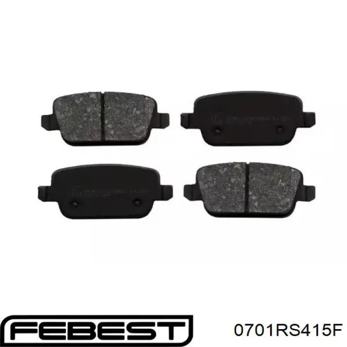 Передние тормозные колодки 0701RS415F Febest