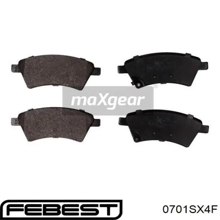 Передние тормозные колодки 0701SX4F Febest