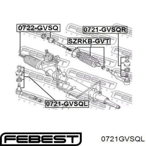 Рулевой наконечник 0721GVSQL Febest