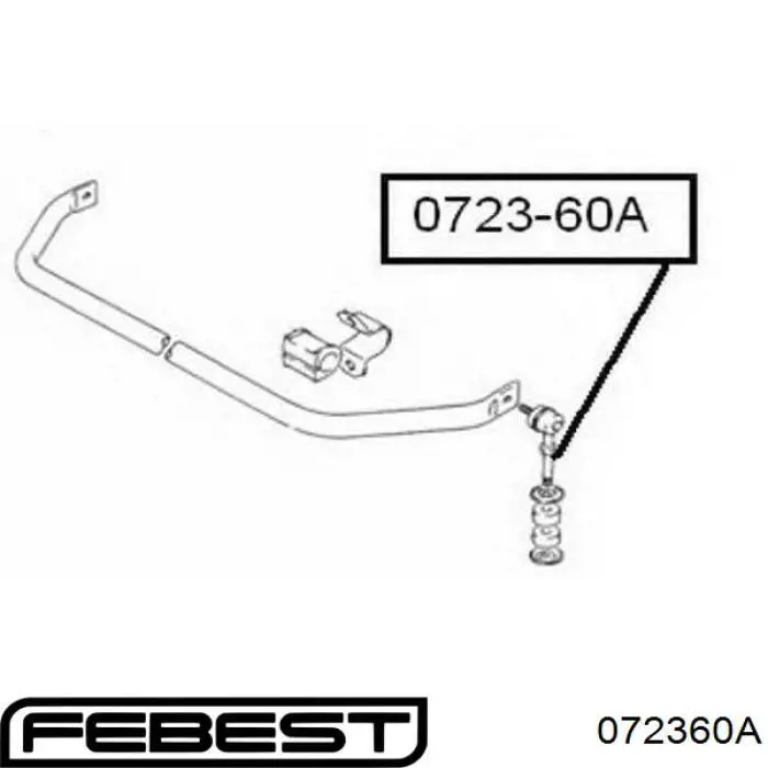 Купить 072360A Febest Амортизационная стойка