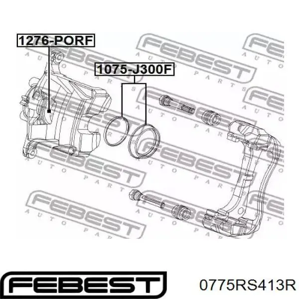 Ремкомплект суппортов Febest 0775RS413R цена, от 4.36 USD