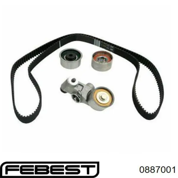 Ролик натяжителя ремня газораспределения Febest 0887001 цена, от 12.81 USD