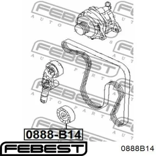 23770AA030 Subaru Паразитный ведущий ролик