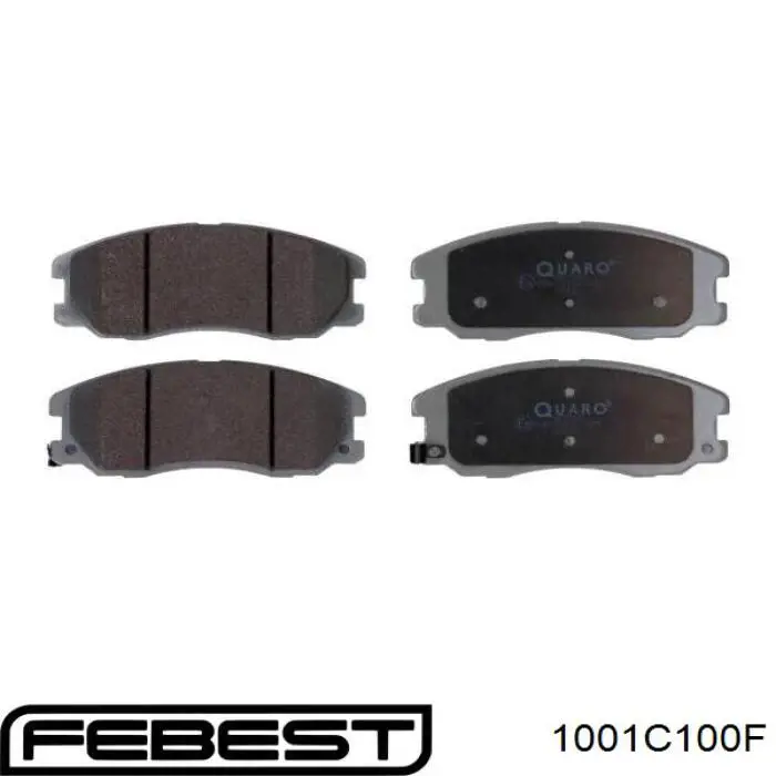 Купить 1001C100F Febest Колодки тормозные