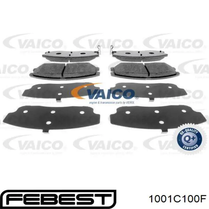 Передние тормозные колодки 1001C100F Febest