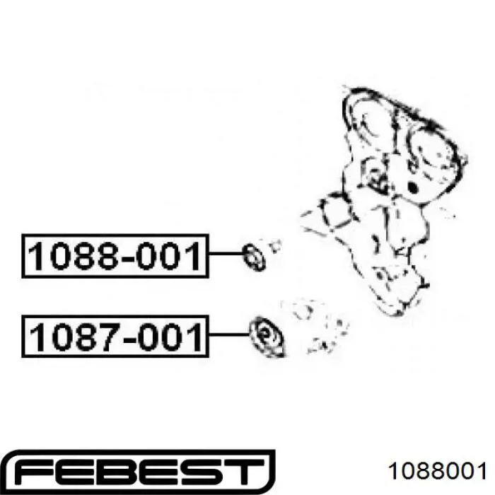 Купить 1088001 Febest Ведуший ролик ГРМ