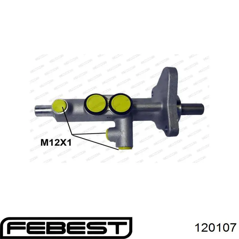 Купить 120107 Febest Шаровая опора задней подвески нижняя