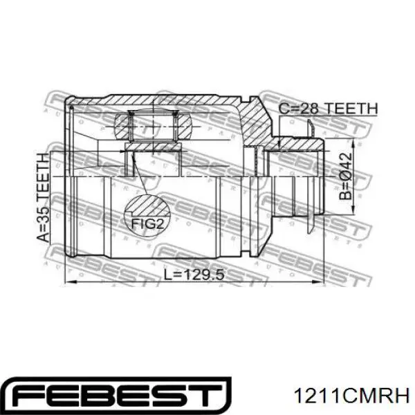 Купить 1211CMRH Febest ШРУС внутренний задний